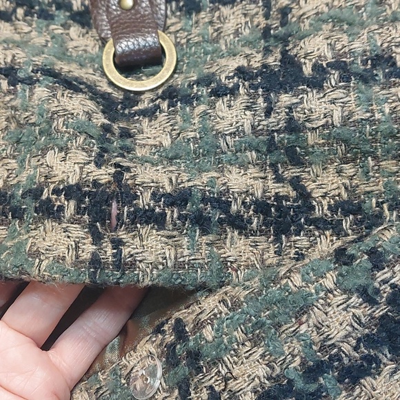 Soft Surroundings Yorkshire Houndstooth Plaid Pea Coat, Size S - Picture 9 of 10